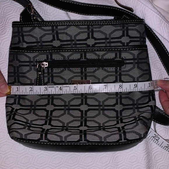Black & Gray Patterned Crossbody - Picture 10 of 14